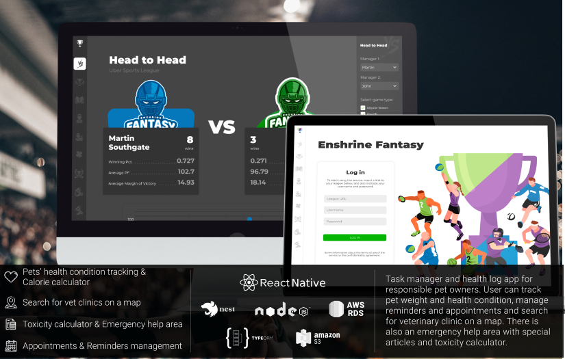 Tool for Fantasy Sport team managers | React + Node.js screenshot 1